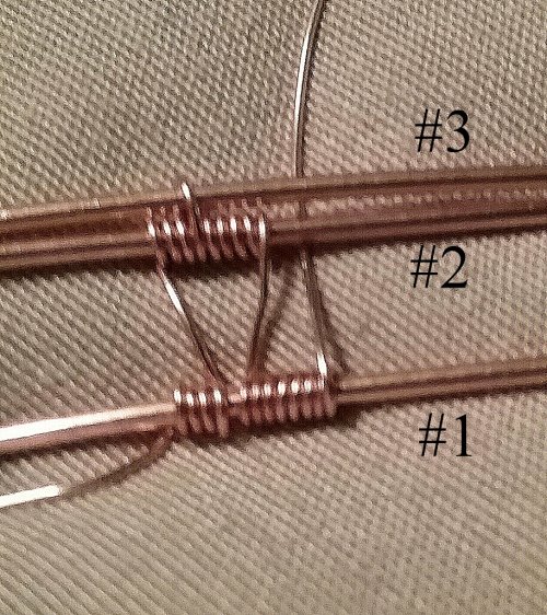 Linda Gale's Wire Weave Combination - Framed Netting - , Wire Weaving, Weaving, Wire Weaving, Weaving Wire, Make 5 more coils on wire